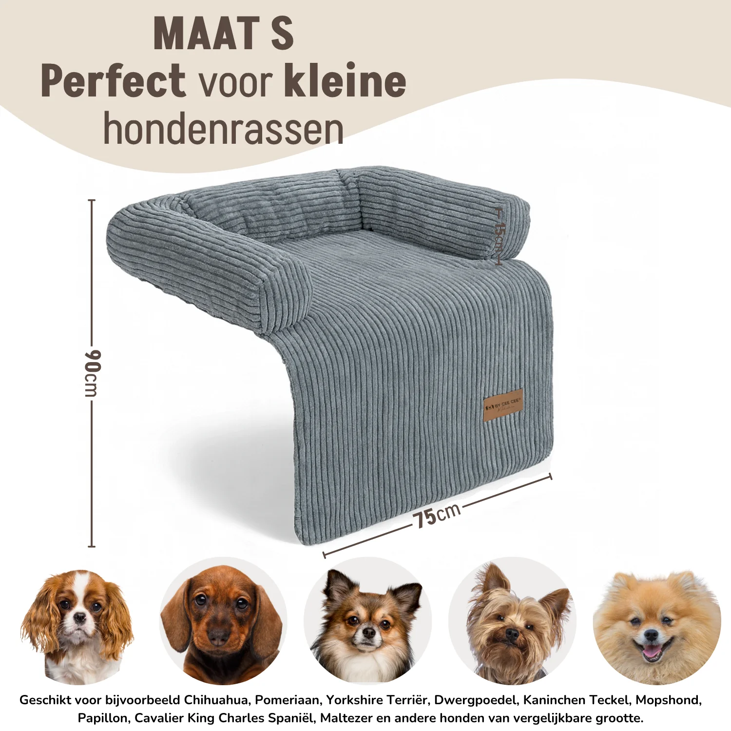 By Cee Cee Hondendeken Bank Ribstof - Image 11