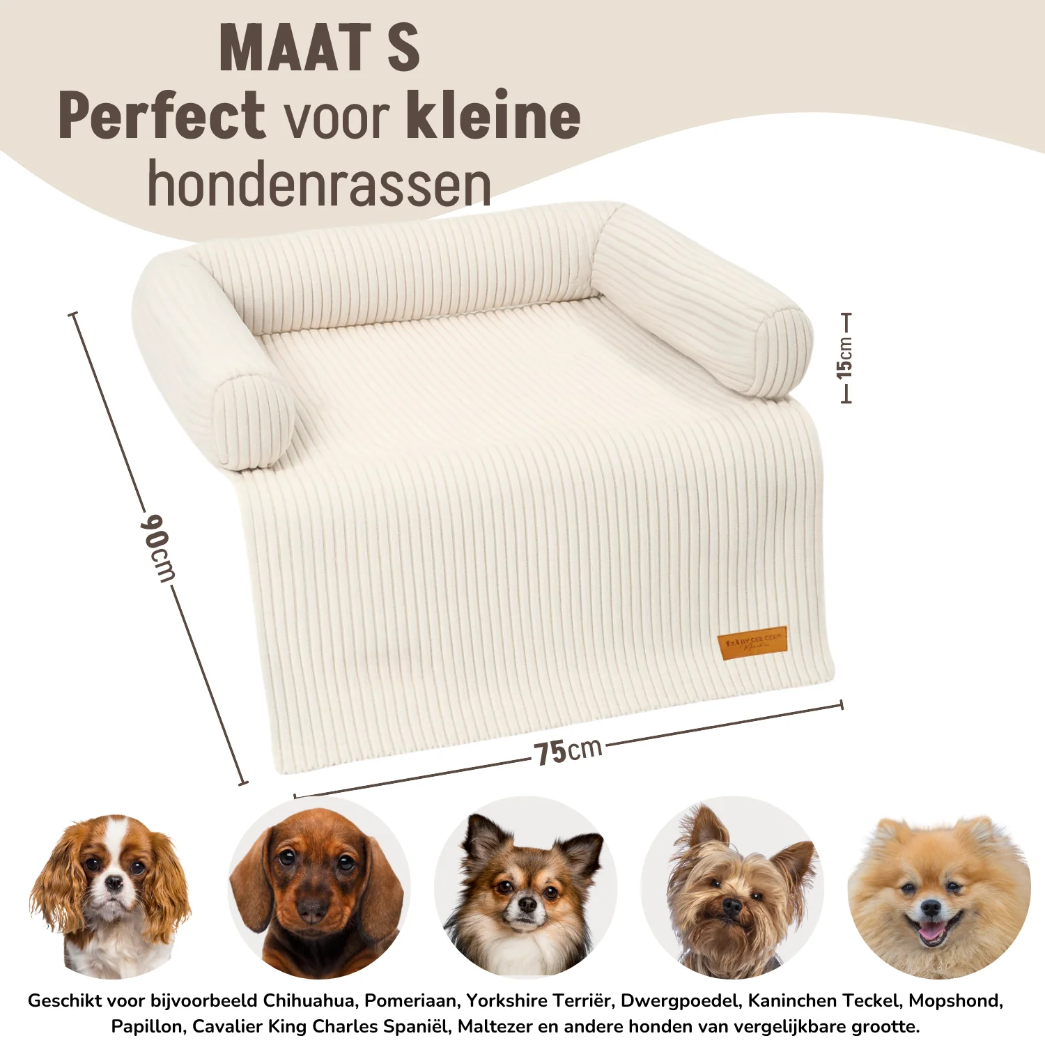 By Cee Cee Hondendeken Bank Ribstof - Image 35