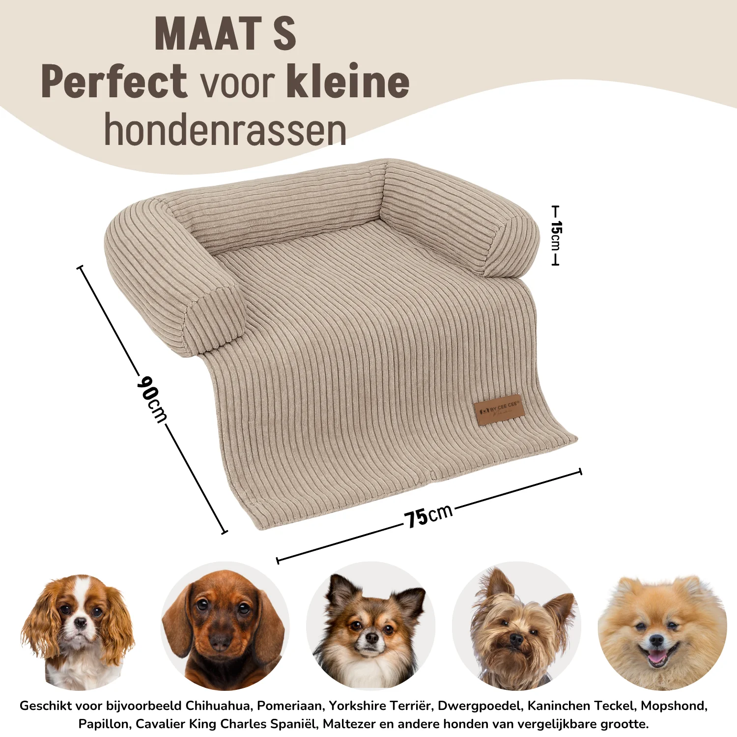 By Cee Cee Hondendeken Bank Ribstof - Image 60