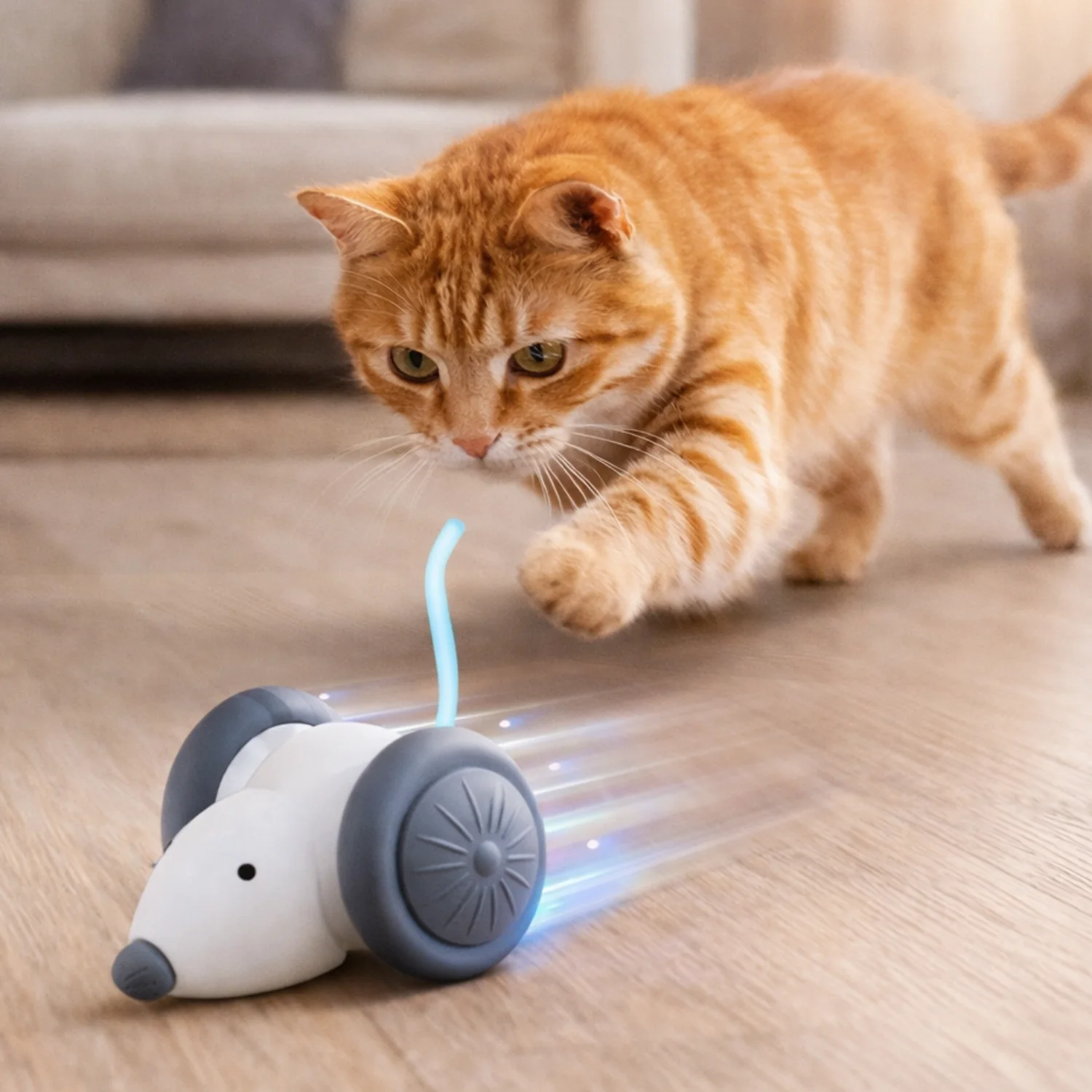 Interactief Kattenspeelgoed Muis - Oplaadbaar - Image 3