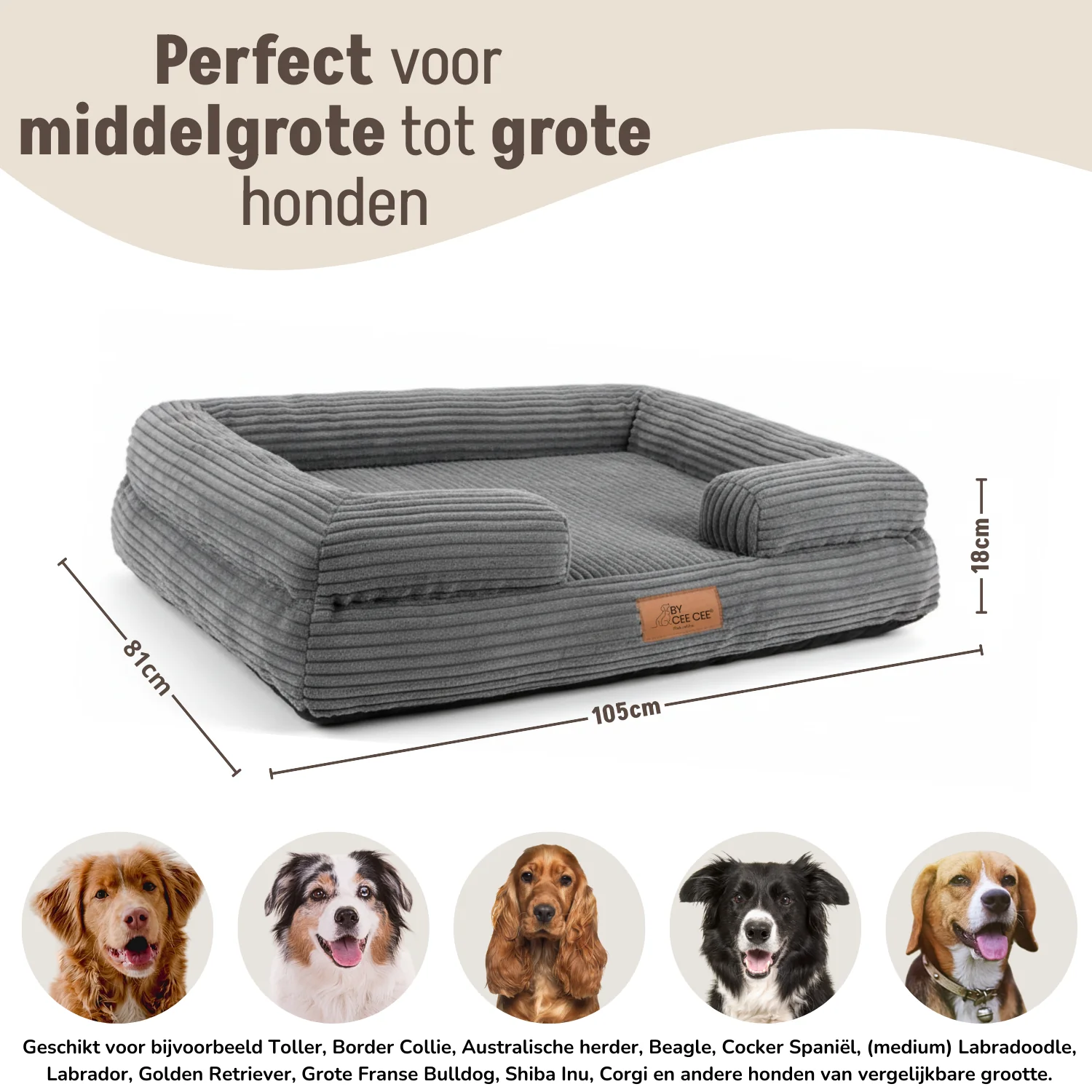Losse Hoezen Orthopedische Mand 105x81cm - Image 5