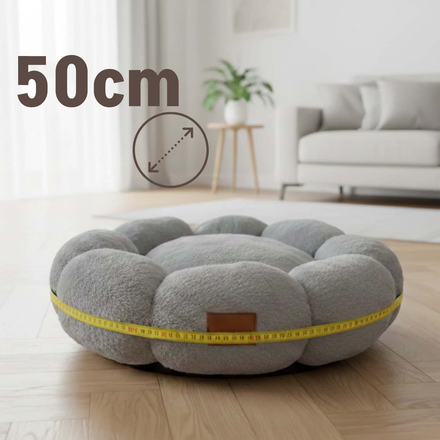 Donutmand in Bloemvorm voor Kleine Katten en Kleine Honden – Zacht en Veilig (50 cm) - Image 7