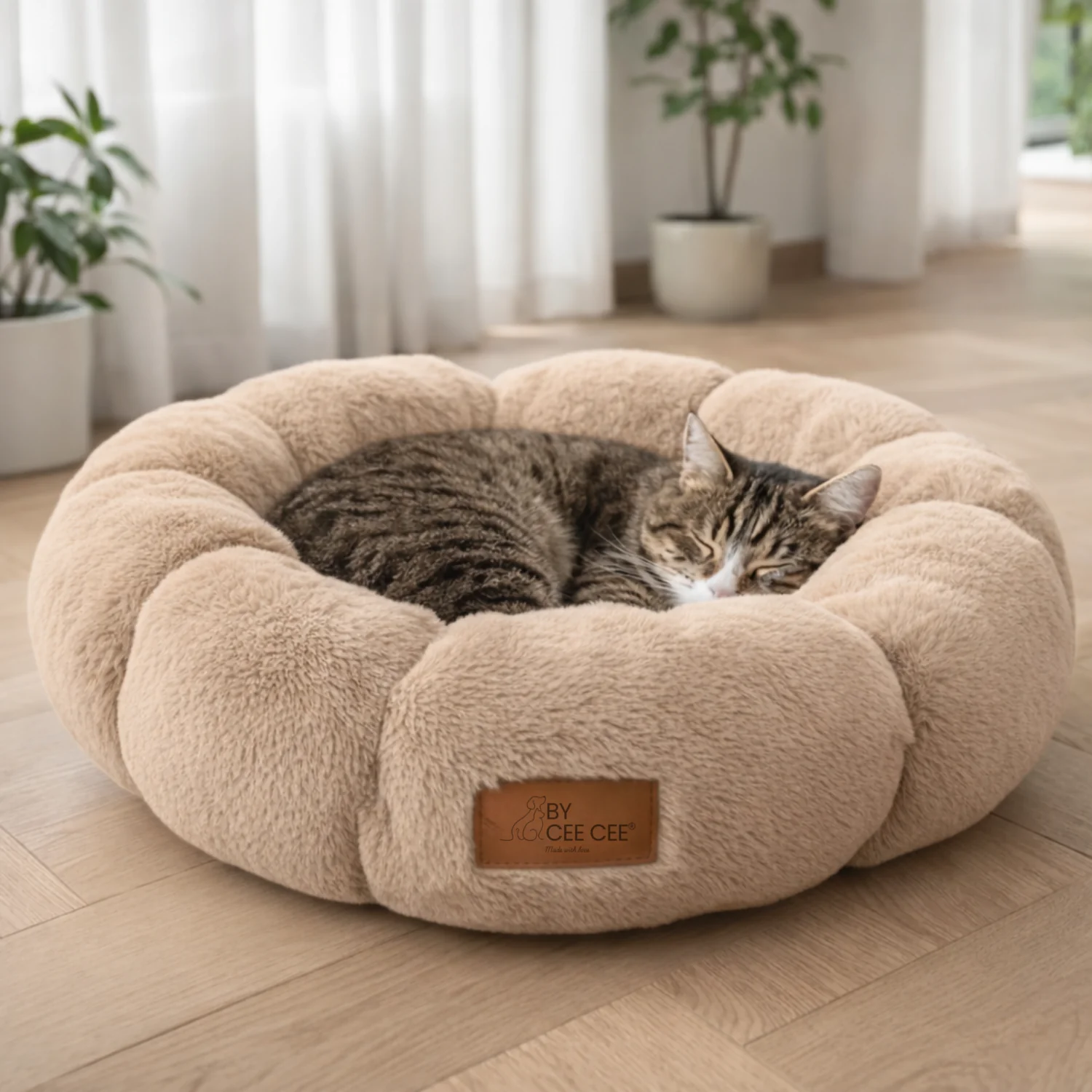 Donutmand in Bloemvorm voor Kleine Katten en Kleine Honden – Zacht en Veilig (50 cm) - Image 8